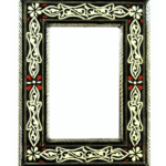 Black and White Moroccan Mirror
